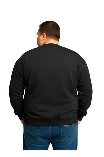sngl Men's Plus Size Oversized 3 Thread Long Sleeve Sweatshirt 3Xl-4Xl-5Xl-6Xl-7Xl-8Xl-9Xl
