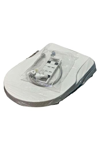 Acacia White Toilet Seat Cover with Bidet