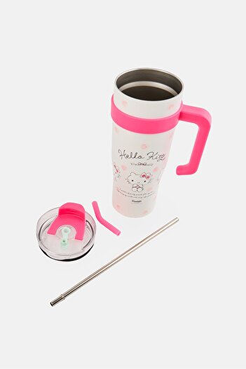 SANRIO Stainless Steel Hello Kitty Flask, Multicolor