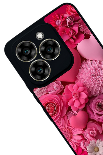 Aksel Kılıf Reeder S919 Compatible Printed , Matte Black, Soft Silicone, Protective, Shock Absorbing Cover, Case
