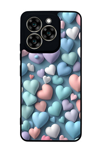 Aksel Kılıf Reeder S919 Compatible Printed , Matte Black, Soft Silicone, Protective, Shock Absorbing Cover, Case