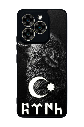 Aksel Kılıf Reeder S919 Compatible Printed , Matte Black, Soft Silicone, Protective, Shock Absorbing Cover, Case