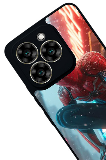 Aksel Kılıf Reeder S919 Compatible Printed , Matte Black, Soft Silicone, Protective, Shock Absorbing Cover, Case