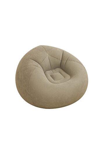 OEM Plush inflatable armchair, soft and comfortable surface, 110x110x85 cm, Beige, LEAXOR