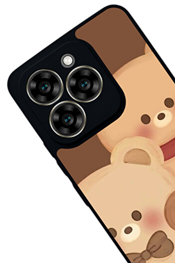 Aksel Kılıf Reeder S919 Compatible Printed , Matte Black, Soft Silicone, Protective, Shock Absorbing Cover, Case