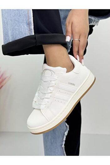 Campus White Kadın Sneaker Kaydırmaz Taban Günlük Spor Ayakkabı