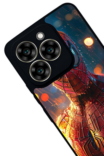 Aksel Kılıf Reeder S919 Compatible Printed , Matte Black, Soft Silicone, Protective, Shock Absorbing Cover, Case