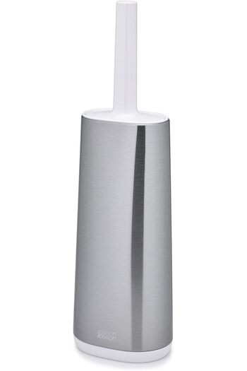 Joseph Joseph Flex 70517 Toilet Brush with Ultra‑Slim Stainless Steel Holder, Drip‑Free
