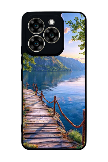 Aksel Kılıf Reeder S919 Compatible Printed , Matte Black, Soft Silicone, Protective, Shock Absorbing Cover, Case
