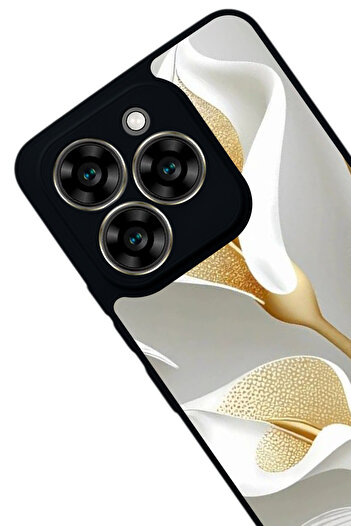 Aksel Kılıf Reeder S919 Compatible Printed , Matte Black, Soft Silicone, Protective, Shock Absorbing Cover, Case