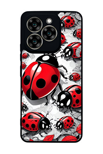 Aksel Kılıf Reeder S919 Compatible Printed , Matte Black, Soft Silicone, Protective, Shock Absorbing Cover, Case