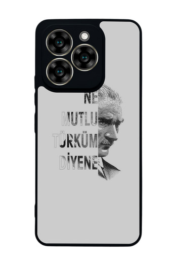 Aksel Kılıf Reeder S919 Compatible Printed , Matte Black, Soft Silicone, Protective, Shock Absorbing Cover, Case
