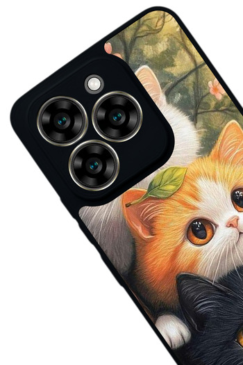 Aksel Kılıf Reeder S919 Compatible Printed , Matte Black, Soft Silicone, Protective, Shock Absorbing Cover, Case