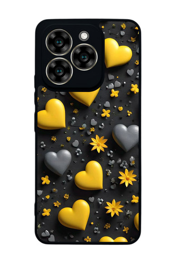 Aksel Kılıf Reeder S919 Compatible Printed , Matte Black, Soft Silicone, Protective, Shock Absorbing Cover, Case