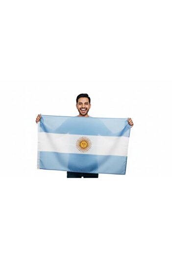 Generic PRINTSHOP4ME Argentina Flag 3x5ft Outdoor or Indoor Flag for Sport Events and Home - Polyester - Si