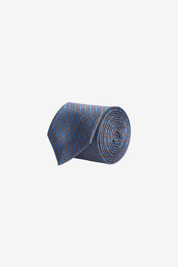 ALTINYILDIZ CLASSICS Men's Brown-Navy Patterned Tie
