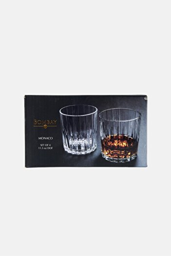 Bombay 4Pcs Monaco Dof Glass 340ml, Transparent