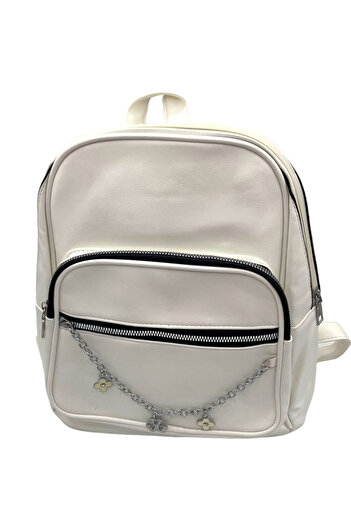 MADE İN ITALY White Mira Backpack