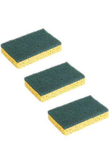 Spontex Super Efficient Gratte-Eponge, Multi-use, Strong and Absorbent, Scouring Pads, Green, Pack o