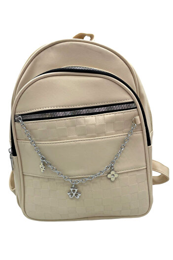 MADE İN ITALY Cream backpack Georgiana