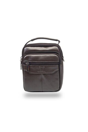 Toro Nero Men's brown genuine leather bag Adonis