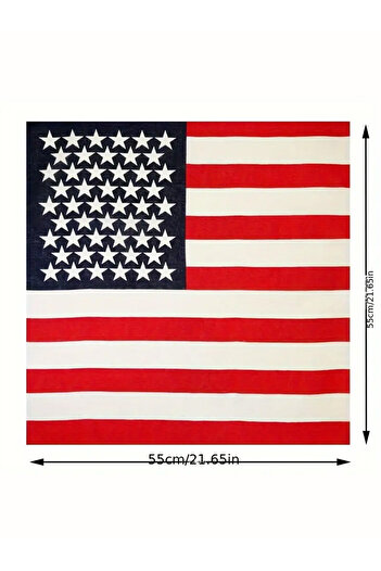 Filmaldım American Flag Bandana Scarf Sun Protection Outdoor Activities Street Fashion