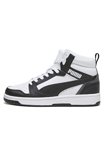Puma Rebound V6 Mid Jr Kids Boots 39383101 White 37.5
