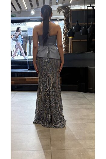Diva style Modern embroidered evening dress with Turkish design