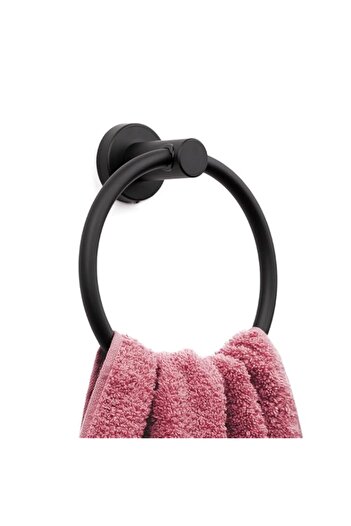 Generic Marmolux Acc Towel Ring for Bathroon Hand Towel Holder Matte Black Round Kitchen Towel Hangers Wall