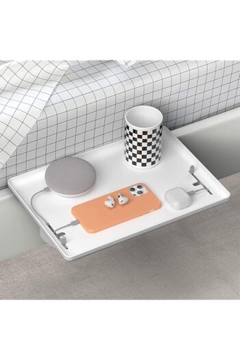 Generic Goodern Bedside Shelf for Bed,Bedroom Clamp-On Floating Nightstand College Dorm Bunk Beds Side Tabl