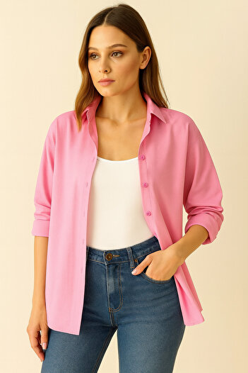 LACHT Women's Pink Basic Shirt