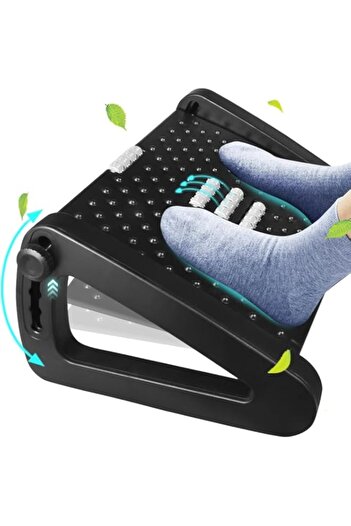 Generic TNTAIAHL Foot rest under desk at work, Adjustable Height Office Foot Stool Footrest, Ergonomic Foot