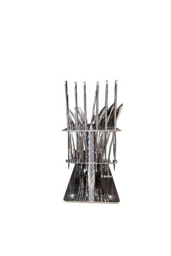 Generic 6-person spoon set, dessert and food, 30 pieces, 18/10 stainless steel