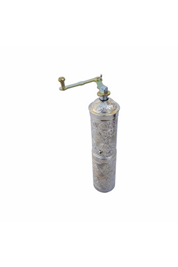 EHA EHA manual grinder, traditional for coffee, spices, 21 cm, silver color