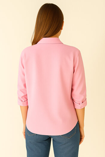 LACHT Women's Pink Basic Shirt