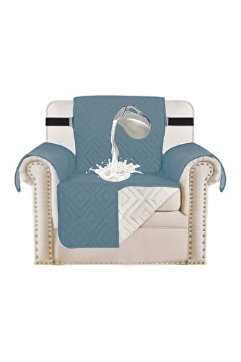 Generic SHUOJIA Quilted Sofa Cover Reversible Sofa Protector 1,2,3 Seater Armchair Cover with Adjustable El