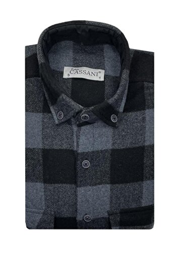 FABİO CASSANİ Men's Winter Genuine Lumberjack Shirt - 7396
