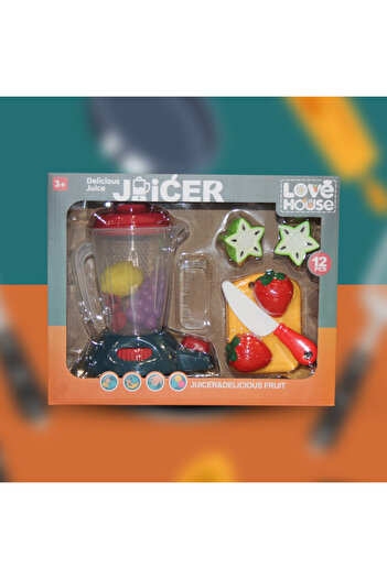 TSUMAB Love House Juicer & Delicious Fruit Set – 12 Pcs Toy Blender Kit