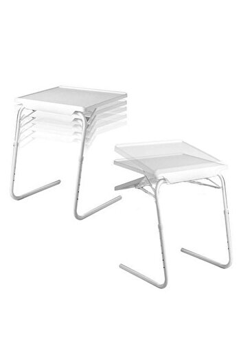 Generic طاولة كمبيوتر محمول قابلة للطي من Table Mate II باللون الرمادي