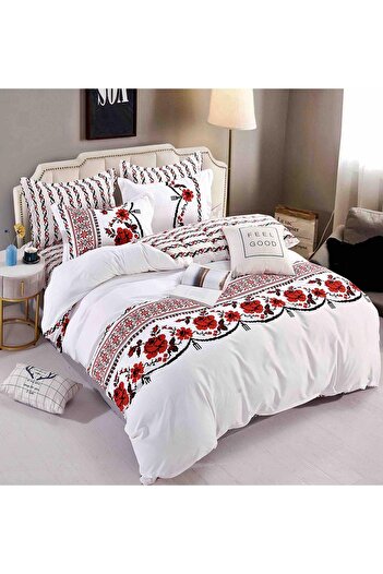 JOJO HOME Double Bed Linen, Finet Fabric, 6 Pieces