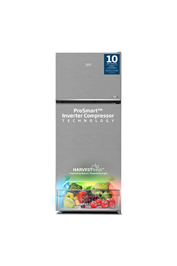 Beko Refrigerator 420L Gross (367L Net) Capacity, Top Mount, Neo Frost, Low Noise, RDNG420S(Silver)