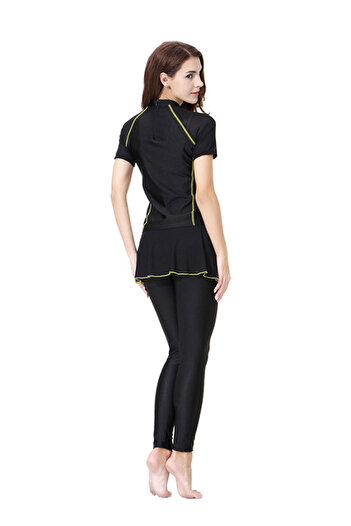 fun zone Generic Casual Short Sleeves Arab Islamic Swimwear 1062909QQ Black