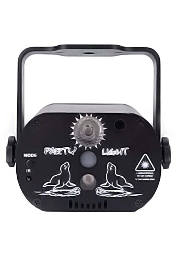 fun zone Generic 60-Pattern Disco LED Stage Light Black
