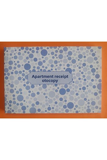 DEFTERSAN Apartment Receipt A5 13.5x19 Cm Autocopy 6 Pieces