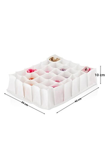 MasterCar 30 Compartment Honeycomb Organizer Drawer Socks and Underwear Organizer Accessories and Makeup Organizer