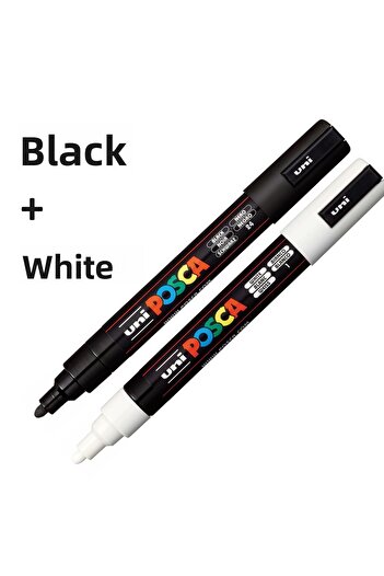Uni Posca 2-Piece Marker - PC-3M (0.9-1.3mm) Poska Pc3m Pc - 3m