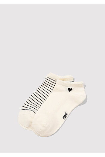 Mavi 2 Pack Ecru Booties Socks 1913549-70053