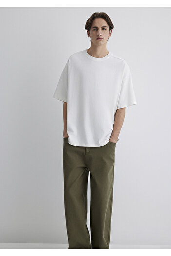 Mavi Ecru Basic T-Shirt Oversize / Φαρδιά κοπή 0612641-70057