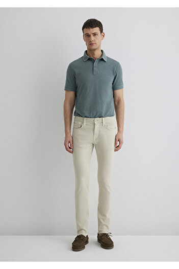 Mavi James Ekru Comfort Gabardin Pantolon 0042431024