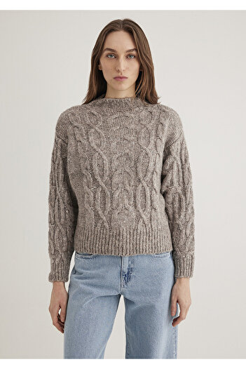 Mavi Kahverengi Kazak Regular Fit / Normal Kesim 1710580-70336